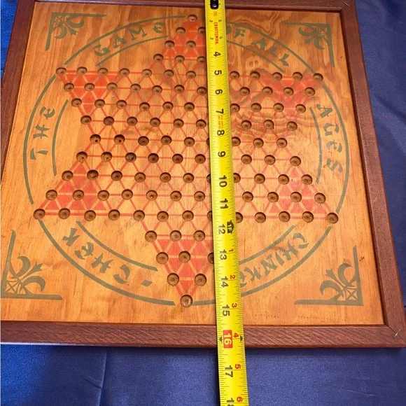 Vintage Chinese checkers/ American checkers board. - Picture 4 of 6